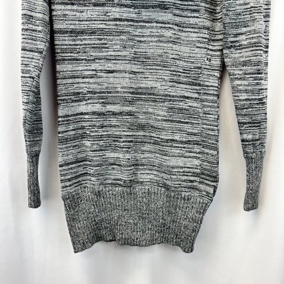 The Limited Cowl Neck Long Sleeve Pullover Tunic Sweater Gray Striped XS New - Picture 4 of 9